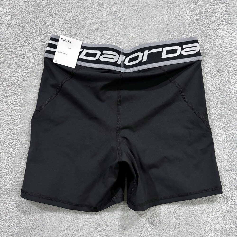 Nike Dri-FIT x Air Jordan Shorts Womens Medium High Waisted 5" Inseam Bike Black - Picture 8 of 12